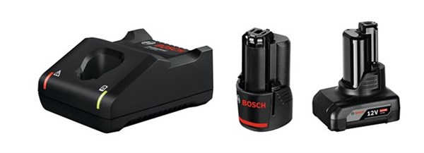 Bosch Akku Starter-Set:1x 12V 2.0 Ah,12V 4.0 Ah,Ladegerät