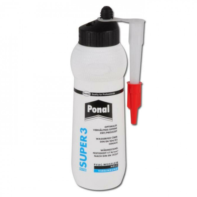 Henkel Ponal Super 3, D3-Leim wasserfest 420 g Flasche PPL12