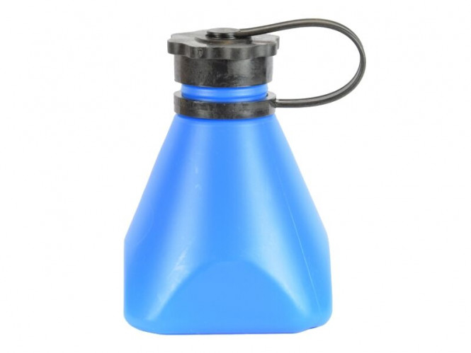 Salzsäure-Flasche blau